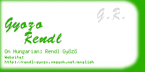 gyozo rendl business card
